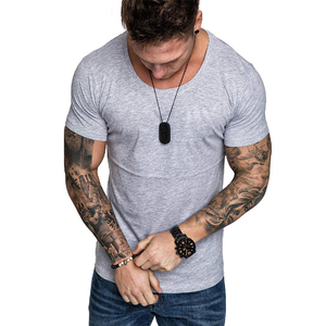 T-shirt personnalisé léger de haute qualité, t-shirt décontracté à manches courtes pour homme, t-shirt oversize 100% coton pour homme, vente en gros - Product Image 6