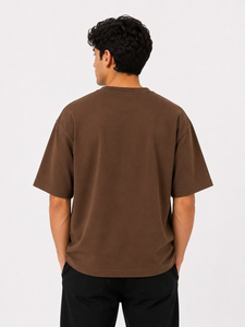 เสื้อยืดเดมีลาทรงปกติ แขนสั้น คอกลม สำหรับผู้ชาย ผ้าฝ้าย 100% ปักโลโก้ด้านหน้า ระบายอากาศได้ดี น้ำหนัก 180 กรัม ไม่เป็นขุย - Product Image 4