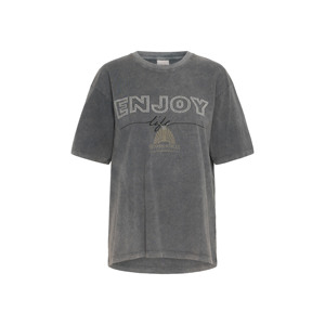 T-shirt femme d'été de haute qualité, imprimé sérigraphié avec strass, col rond, manches courtes, coton 250 g/m², délavé à l'acide vintage, pour les filles branchées - Product Image 5