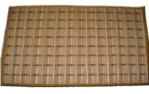 Natural Handwoven stripe Design Table Mat bamboo fiber Handmade <b>Placemat</b> dining table mat - Product Image 2