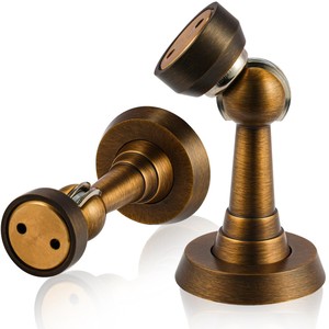 ตัวกันกระแทกประตูไม้สักแบบดั้งเดิมพร้อมลายทองเหลืองแบบขายส่ง - Product Image 5