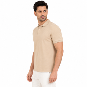 Polo élégant pour homme, adapté au bureau et à une utilisation décontractée, coutures durables, mélange de coton respirant pour un confort toute la journée, OEM - Product Image 2