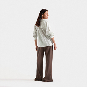 Fly Humble SPORTSWEAR Services OEM 2026 Pantalon cargo en molleton respirant pour femme, coupe droite, taille élastique, haute qualité, style streetwear - Product Image 4