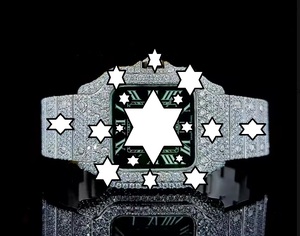 NYC DIAMOND EMPIRE นาฬิกาหรูหรา ระบบอัตโนมัติ เครื่องจักรกลจากญี่ปุ่น ตัวเรือนสแตนเลสทรงสี่เหลี่ยม ขนาด 41 มม. หน้าปัดสีเขียว ประดับด้วยโมอิสซาไนต์ - Product Image 1