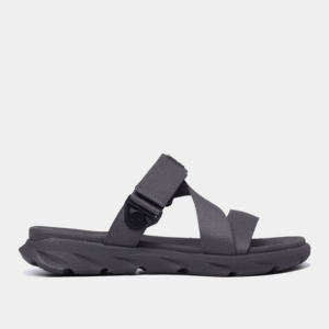 Sandalias de Punta Abierta Gris Oscuro, Suaves y Transpirables, con Tira de Tela Giratoria en el Talón, Cómodas para Uso Diario - Product Image 1