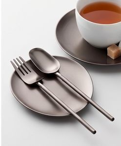 Ensemble de couverts minimalistes en métal, finition mate, résistant à la rouille, pour la restauration, fourchette, cuillère, couteau, pour une utilisation sur la table à manger - Product Image 4