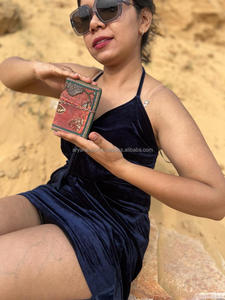 Nuevo Real hecho a mano colorido Sari Trim bordado seguro hilo cierre diario Vintage vibrante cubierta sin forro hoja reciclada - Product Image 2