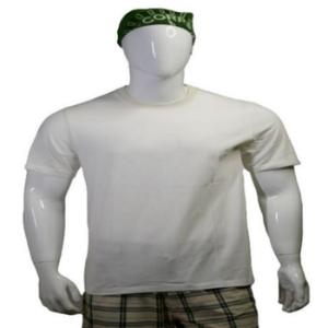 Camiseta de Cuello Redondo para Hombre de Alta Calidad, 100% Algodón, Estilo Urbano, Corte Regular, Lavada para un Look Casual, Tejido Sólido - Product Image 4