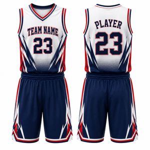 Ensemble d'uniformes de basketball personnalisés pour jeunes, maillot et short sublimés, kit d'équipe scolaire junior, fabricant OEM - Product Image 1
