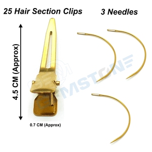 Kit d'outils professionnels pour extensions capillaires avec pince à micro-perles à 2 trous, pince ouvre-perles, pinces à boucles, aiguilles et ciseaux - Product Image 5