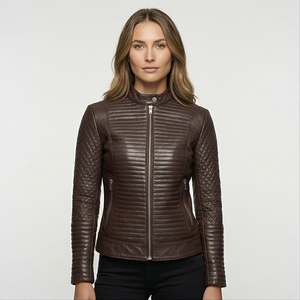 Nouvel arrivage de veste en cuir de haute qualité pour femmes veste de mode en cuir pur nouveau design pour la vente en ligne en cuir personnalisé - Product Image 1