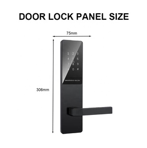 Aluminiumlegierung Passwort-Türschloss Schlüsselloses Smart-Türschloss für Heim- und Büronutzung TTlock App WLAN-Türschloss - Product Image 5