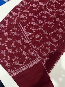 Écharpes en laine pour hommes brodées à la main à pois, châles d'hiver doux, étoles chaudes à motifs floraux, formelles et décontractées, idéales pour cadeaux, vente en gros - Product Image 2