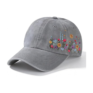 Casquettes de baseball unisexes en polyester/coton, décontractées, respirantes, imperméables, à 5 panneaux, en satin, avec nœuds et motifs en relief, pour adultes, panneau avant quatre. - Product Image 1