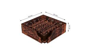 Sous-verres en bois : Ensemble de sous-verres carrés en bois, Ensemble de sous-verres ronds en bois, Sous-verres en bois avec support - Product Image 2