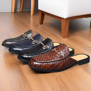 Men's European American Style Casual Shoes Closed Toe Slippers <b>Half</b> Sandals Outdoor Wear All Match European American Style - Product Image 1