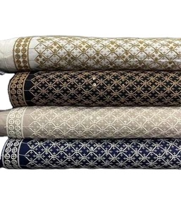 Tissu de broderie Chikan rayonne écologique léger de qualité supérieure matériau extensible tissé pour les vêtements ethniques des filles en gros - Product Image 1