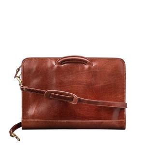 Bolsa de Trabajo Profesional de Cuero Marrón Castaño, Cosida a Mano, Resistente, para Viajes de Negocios, con Logotipo Personalizado Disponible, Proveedor Mayorista - Product Image 3