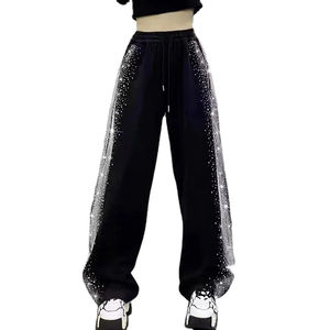 Pantalones Deportivos Glory Custom 2026 para Hombre, Diseño Personalizado con Estampado de Llamas, Cordón Ajustable, Patchwork, Tela 100% Algodón de Alta Calidad, Color en Contraste, Corte Acampanado - Product Image 2