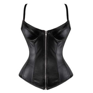 Vente flash - Bustier en cuir d'agneau inspiré de Gwyneth - Top de luxe pour femmes - Style corset en nappa - Logo personnalisé - Product Image 1