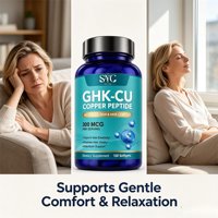 SYC BIO GHK-CU Peptide de Cuivre 300 mcg Formule Premium Gélules Molles 120 Gélules Marque Privée OEM ODM Prix Usine Vente en Gros