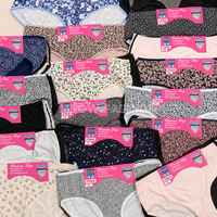 Liquidation : Lot de culottes pour femmes en coton uni, sans couture, taille haute et mi-haute, respirantes - Stock disponible