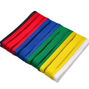 Cinturón de Taekwondo y Karate con Logotipo Personalizado Bordado, Cinturón de Artes Marciales Duradero, Ligero y Elástico, Hecho de Mezcla de Algodón y Spandex - Product Image 6