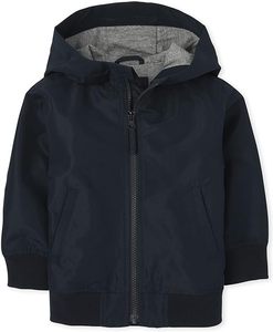 Chaqueta Varsity Unisex para Adultos, Cuello Alto, Logotipo Frontal, Fabricación Ecológica, Secado Rápido, Transpirable, para Invierno - Product Image 1