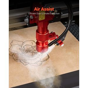 Grabadora y Cortadora Láser CO2 de 80W M2, Máquina de Grabado 3D de Escritorio de 12x8 pulgadas con Eje Rotatorio y Asistencia de Aire - Product Image 6