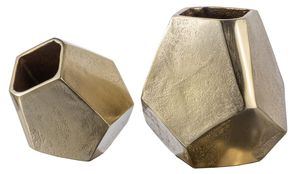 Venta al por mayor 3D diseño mate oro pulido jarrones y macetas buena calidad decoración del hogar y decoración de la habitación suministros artículos - Product Image 6