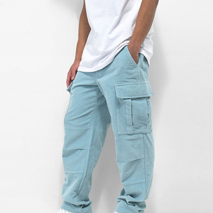 Men's Casual Cotton Cargo <b>Pants</b> Quick-Dry Breathable Oversized Street Wear for Sports Track OEM Available Customized - Product Image 3