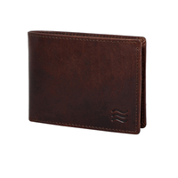 Cartera de Cuero Vacuno para Hombre, Forro de Satén Personalizado, Diseño Corto y Moderno, Bloqueo RFID, Impermeable, Plegable, CROSS FAB, Regalo, APGOI-GW-112
