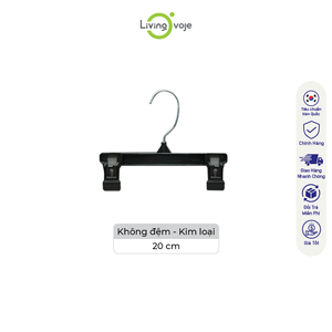 Paquete de 10 Perchas de Metal para Ropa de 20 cm con Pinzas (Sin Almohadillas de Goma), Agarre Fuerte, Suministro de Fábrica OEM - Product Image 1