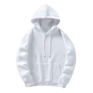 Sweat à capuche décontracté haut de gamme pour homme, 100 % coton, tissu polaire écologique, coupe ample, couleur unie, élégant, pour le quotidien - Product Image 3
