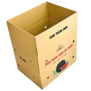 Caja de Papel Reciclado Impresa en Offset de 5 Capas Personalizada, Embalaje de Envío Industrial con Tema de Sandía para Agricultura - Product Image 6