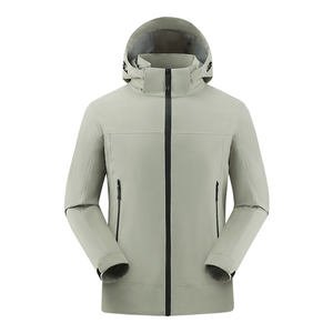 <b>Men</b> Women Winter Safari <b>Jacket</b> Windbreaker Coat Outdoor Breathable Eco-Friendly Zipper <b>Long</b> Solid Color Woven Fabric Lightweight - Product Image 4