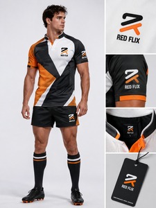 Uniforme de rugby professionnel léger, conçu pour les matchs de compétition, offrant un confort supérieur et des performances excellentes. - Product Image 1