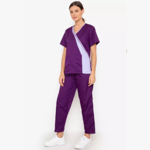Uniformes Médicos para Mujer, Conjuntos de 2 Piezas, Blusa y Pantalones de Hospital, Mezcla de Algodón, Tela Twill, Marca Personalizada - Product Image 2