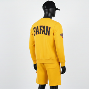 Ensemble sweat-shirt et short pour homme en molleton de coton brossé de haute qualité, toucher doux, logo imprimé personnalisé - Product Image 4