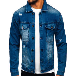 Veste pour homme en jean vintage, style designer, sur mesure, avec détails de réparation en selvedge, coupe oversize, en coton épais, style couverture, pour le travail - Product Image 5