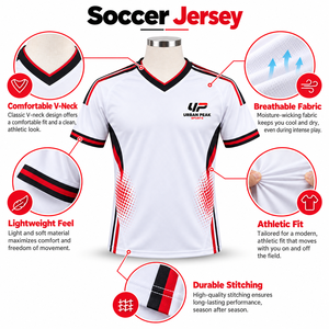 Camiseta de Fútbol de Alto Rendimiento con Tejido de Secado Rápido, Costuras Suaves y Corte Atlético Flexible para un Movimiento Cómodo - Product Image 6