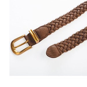 Cinturones Trenzados de Cuero Vacuno Puro de Alta Calidad para Mujer, Diseño Personalizado, Cinturón Trenzado de Cuero de Estilo Clásico para Mujer en Varios Colores - Product Image 2