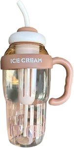 Sports Water Bottle Mug with Straw | <b>Reusable</b> Plastic Drinking <b>Cup</b> for Home, Kids, Travel & Gift Use - Product Image 5