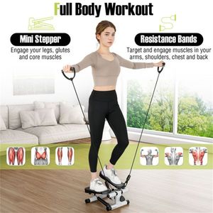 Mini Stepper Completo con Intensità Regolabile e Tracker LCD (Bianco) - per Esercizi in Palestra Domestica, Metodo Manuale Incluso - Product Image 2