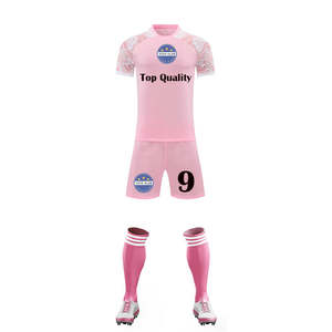 Uniforme de Fútbol Rosa 2025, Estilo Retro de Tailandia, 100% Poliéster Transpirable, Manga Corta - Product Image 1