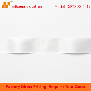 ริบบิ้นผ้าซาตินสีขาวหน้าเดียวขนาด 25 มม. ขายส่งแบบม้วน สำหรับตกแต่งงานแต่งงาน ห่อของขวัญ ช่อดอกไม้ โบว์ติดผม งานฝีมือ และตกแต่งโต๊ะ - Product Image 6