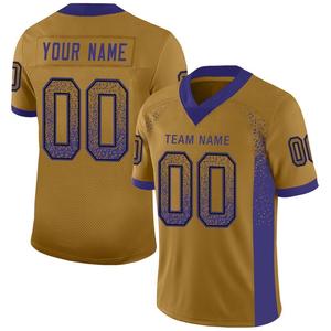 Maillot de football américain personnalisé OEM, sublimation 100% polyester, uniforme d'équipe décontracté personnalisé, design imprimé pour les vêtements des joueurs - Product Image 1