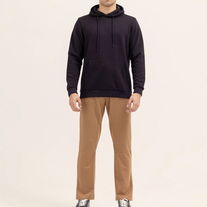 Sudadera con Capucha Lisa para Hombre, Estilo Hip Hop, Casual, de Color Sólido, al por Mayor en Grandes Cantidades - Product Image 1