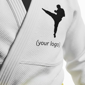 เสื้อผ้าเด็กทารกและเด็กเล็กสำหรับศิลปะการต่อสู้เทควันโดคาราเต้ยูโดบราซิลเลียนยิวยิตสู ผลิตจากผ้าฝ้าย 100% พิมพ์ลายโลโก้ตามสั่งแบบขายส่งด้วยเทคนิคการถ่ายโอนความร้อน - Product Image 2