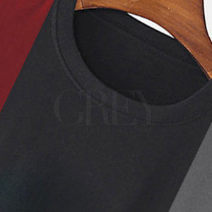 Camiseta Clásica de Manga Corta para Hombre, Poliéster/Algodón, Cuello con Textura Suave, Transpirable, Cómoda, Ecológica, Tejido de 180g, Corte Regular - Product Image 6